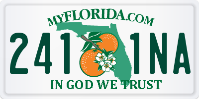 FL license plate 2411NA
