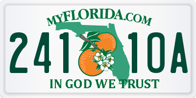FL license plate 2411OA