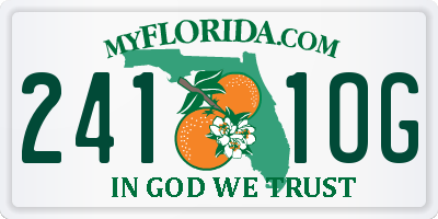 FL license plate 2411OG