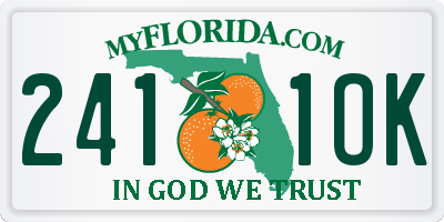 FL license plate 2411OK