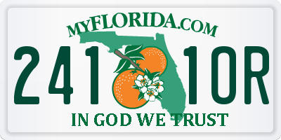 FL license plate 2411OR
