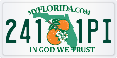 FL license plate 2411PI