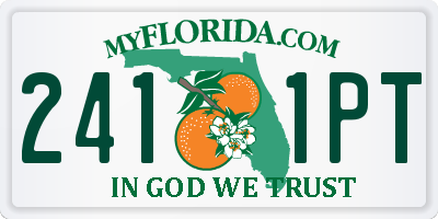 FL license plate 2411PT