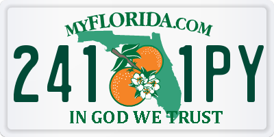 FL license plate 2411PY
