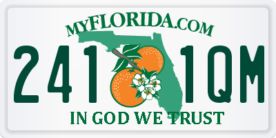 FL license plate 2411QM
