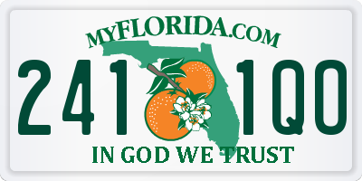 FL license plate 2411QO