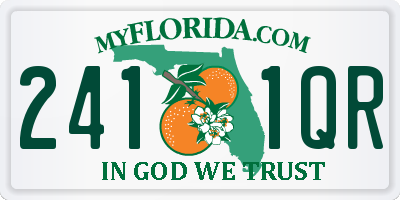 FL license plate 2411QR