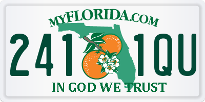 FL license plate 2411QU