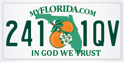 FL license plate 2411QV