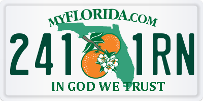 FL license plate 2411RN