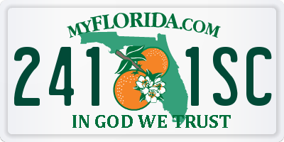 FL license plate 2411SC