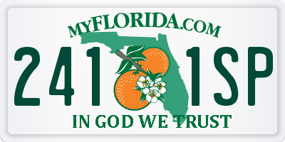 FL license plate 2411SP