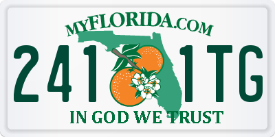 FL license plate 2411TG