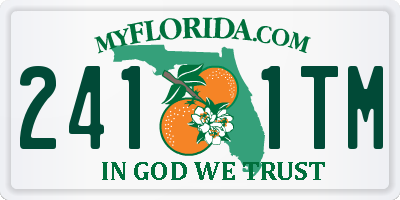 FL license plate 2411TM