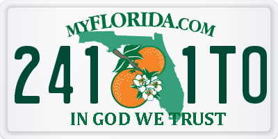 FL license plate 2411TO