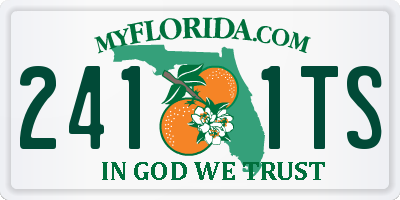 FL license plate 2411TS