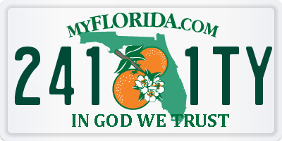 FL license plate 2411TY