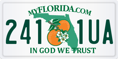 FL license plate 2411UA