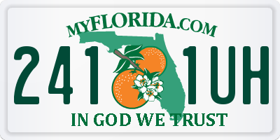 FL license plate 2411UH