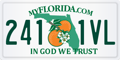 FL license plate 2411VL