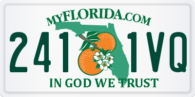 FL license plate 2411VQ