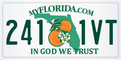 FL license plate 2411VT