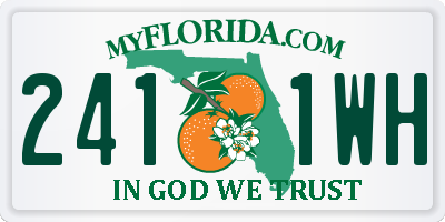 FL license plate 2411WH