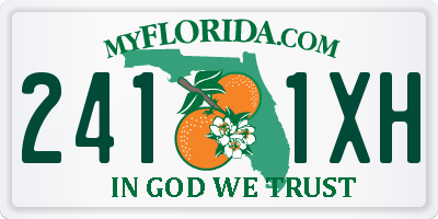 FL license plate 2411XH