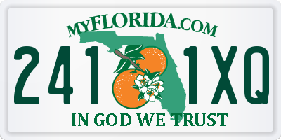 FL license plate 2411XQ
