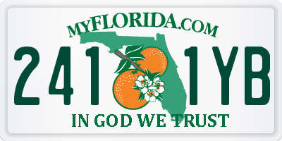 FL license plate 2411YB