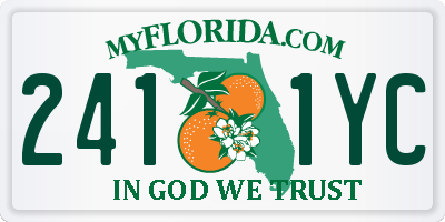 FL license plate 2411YC