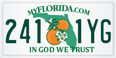 FL license plate 2411YG