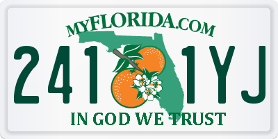 FL license plate 2411YJ