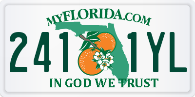 FL license plate 2411YL