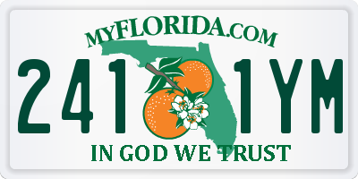 FL license plate 2411YM
