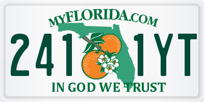 FL license plate 2411YT