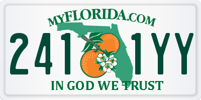 FL license plate 2411YY