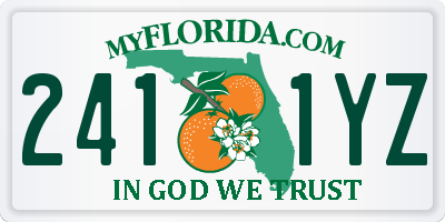 FL license plate 2411YZ