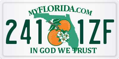 FL license plate 2411ZF
