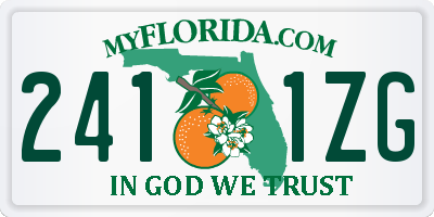 FL license plate 2411ZG