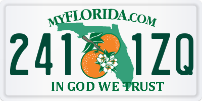 FL license plate 2411ZQ