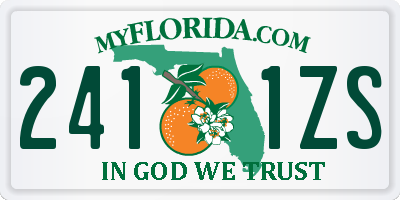 FL license plate 2411ZS