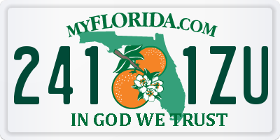 FL license plate 2411ZU