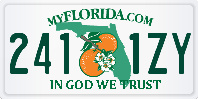 FL license plate 2411ZY