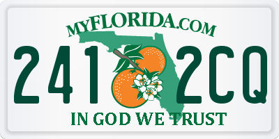 FL license plate 2412CQ