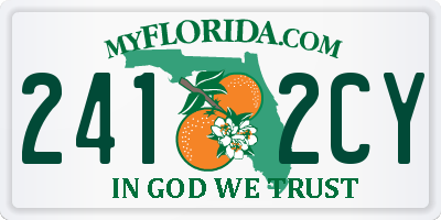 FL license plate 2412CY