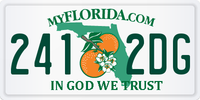 FL license plate 2412DG