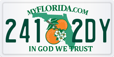 FL license plate 2412DY