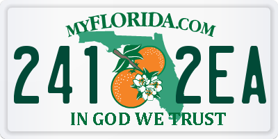 FL license plate 2412EA