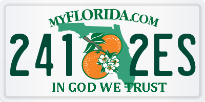 FL license plate 2412ES